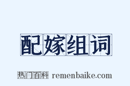 配嫁组词是什么意思的图片